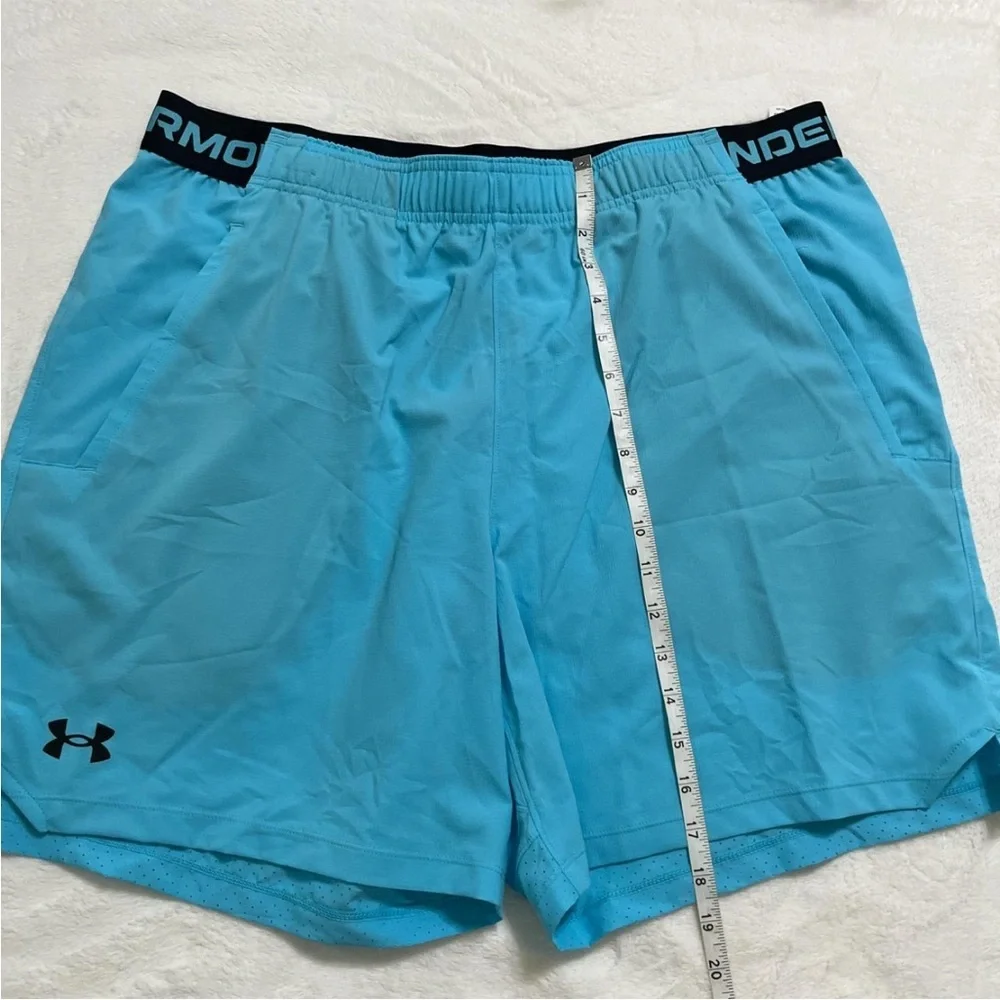 Under Armour Men's Light Blue Athletic Shorts - Picture 3 of 7